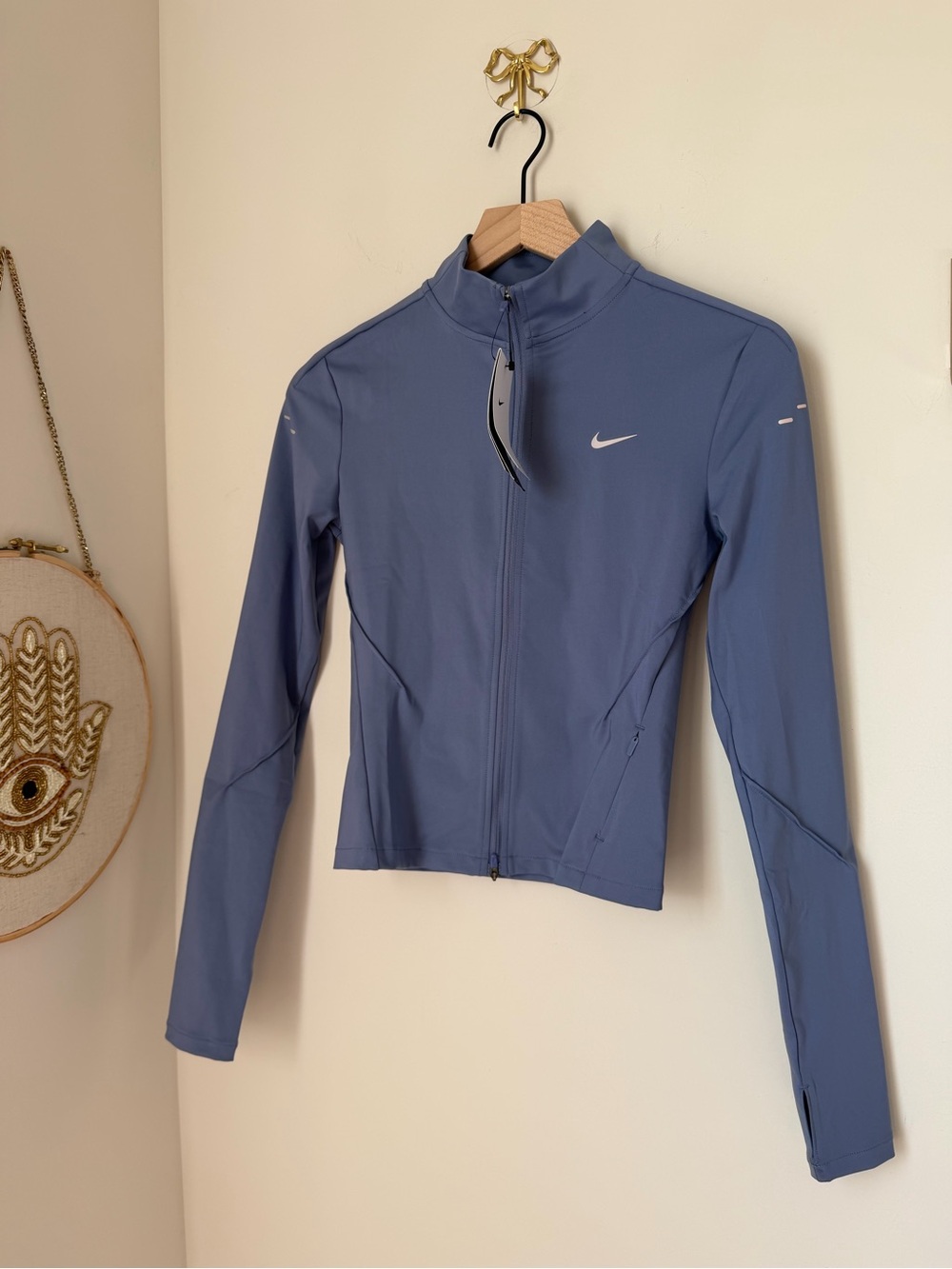 Nike swift Slate Blue dri fit zip up Jacket